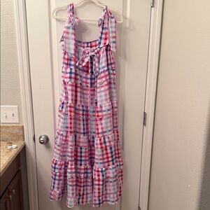 Buddy Love Multicolor Plaid Maxi Dress